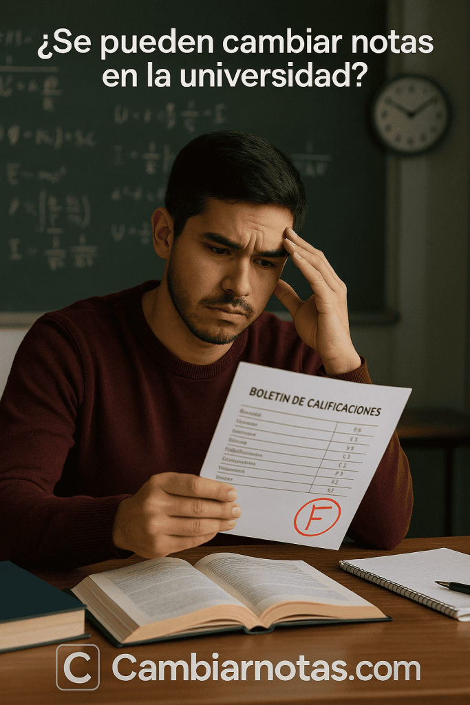 Es posible cambiar notas de universidad en Chile